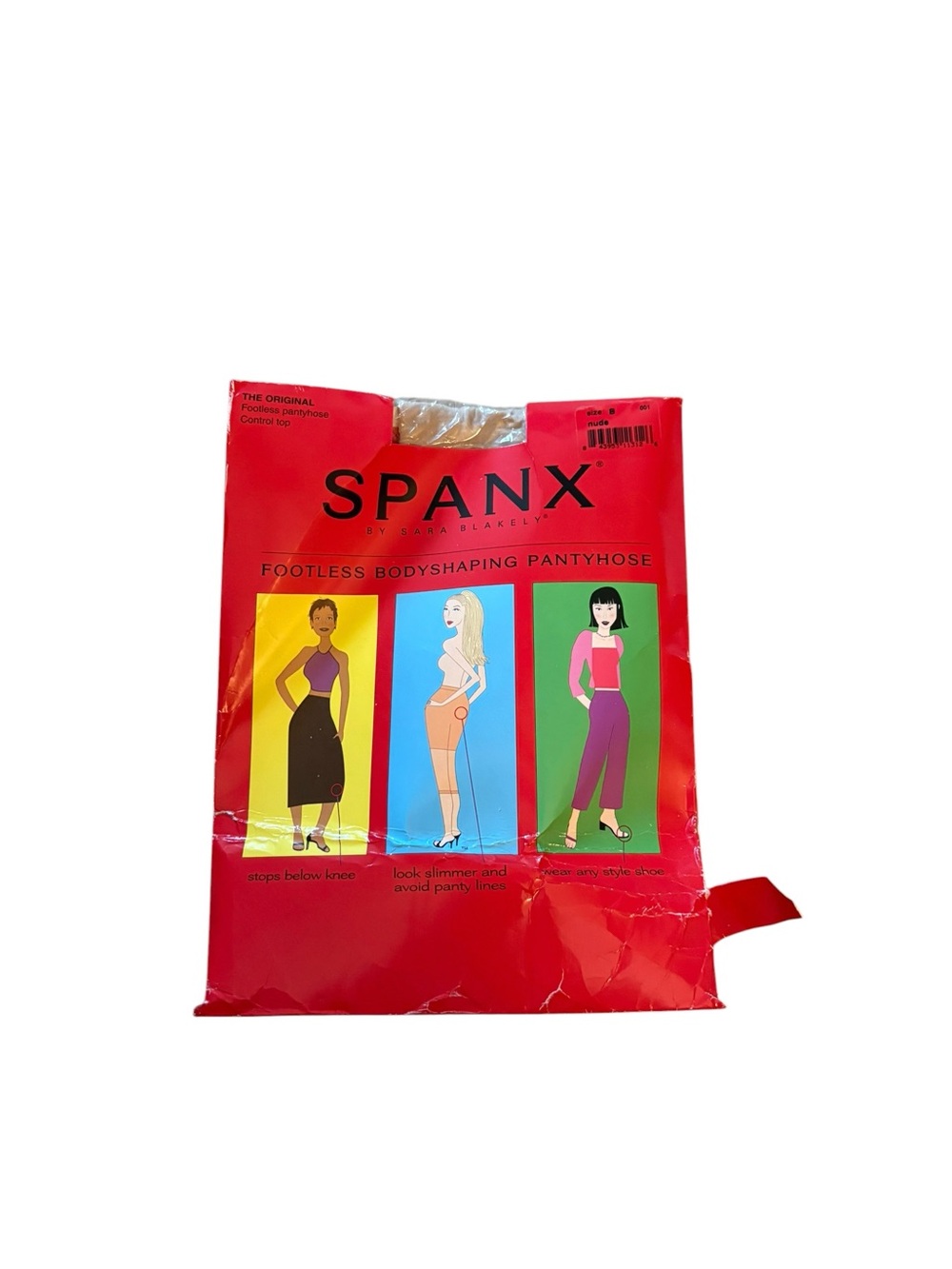 SPANX Footless Bodyshaping Pantyhose – Red Packaging